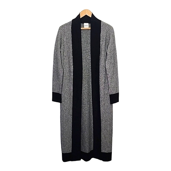 Madeleine Thompson Blossom Striped 100% Cashmere Cardigan size S - Picture 2 of 5